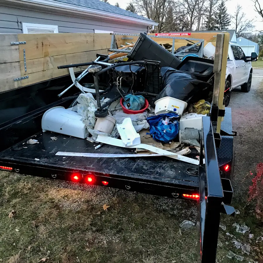 Roll-off dumpster delivered to a residential driveway in Cornelius