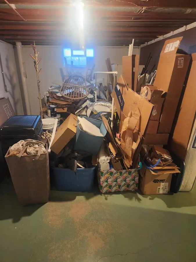 Roll-off dumpster container at job site for Yard Waste Dumpster Rental in Cornelius